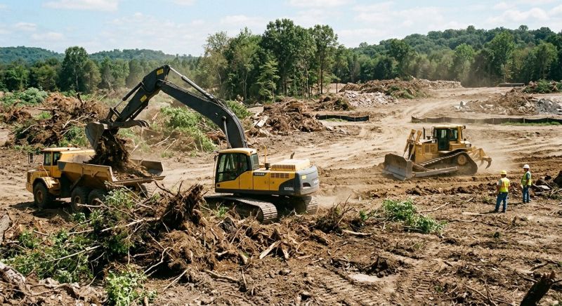 Construction Site Land Clearing in Atlanta, GA