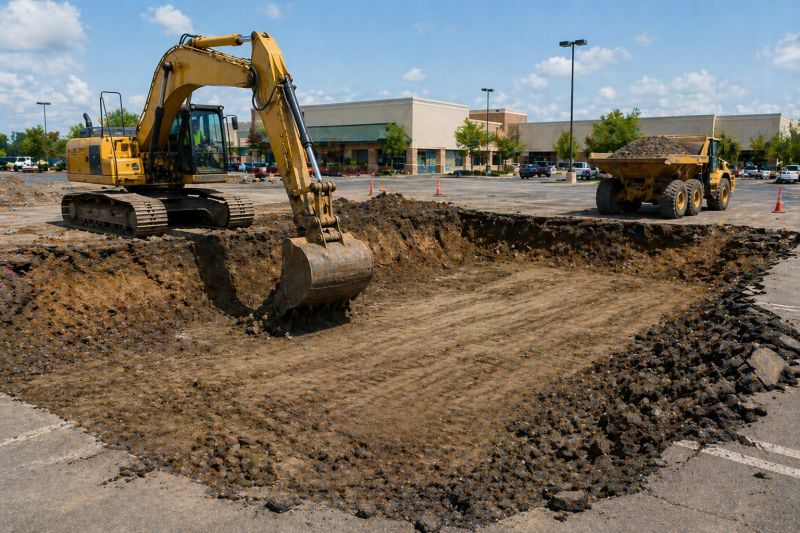 Parking Lot Leveling in Houston, TX